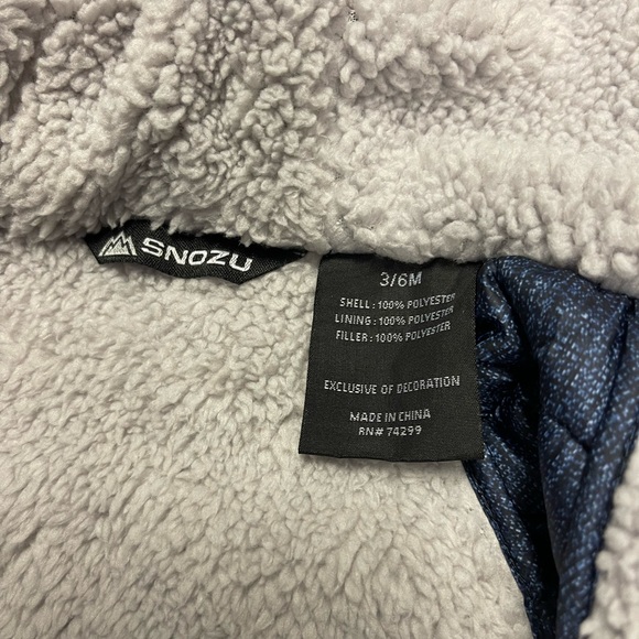 Snozu 3/6 months snowsuit like new - Picture 5 of 7